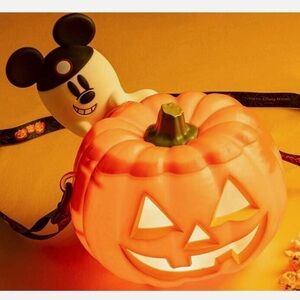 2024 Japan Disney Mickey Mouse Halloween Pumpkin Bucket Lights Up
